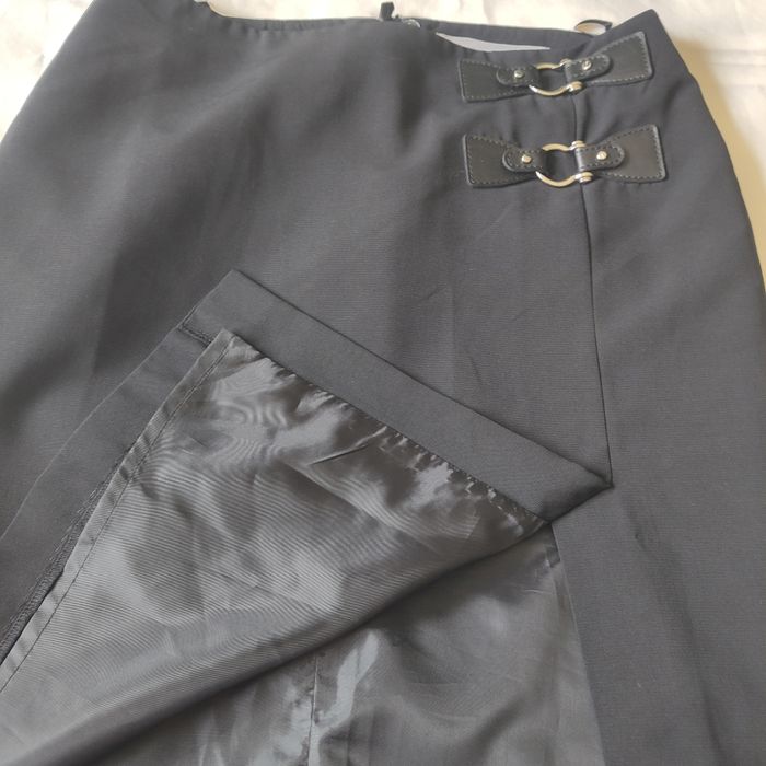 Jupe Ashley Brooke – Noire – Taille  38 (FR) – Doublure satin et détails en cuir - photo numéro 3