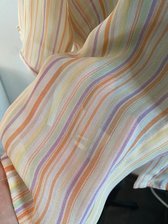 Chemise Afibel en voile aux couleurs pastels taille 38 - photo numéro 4