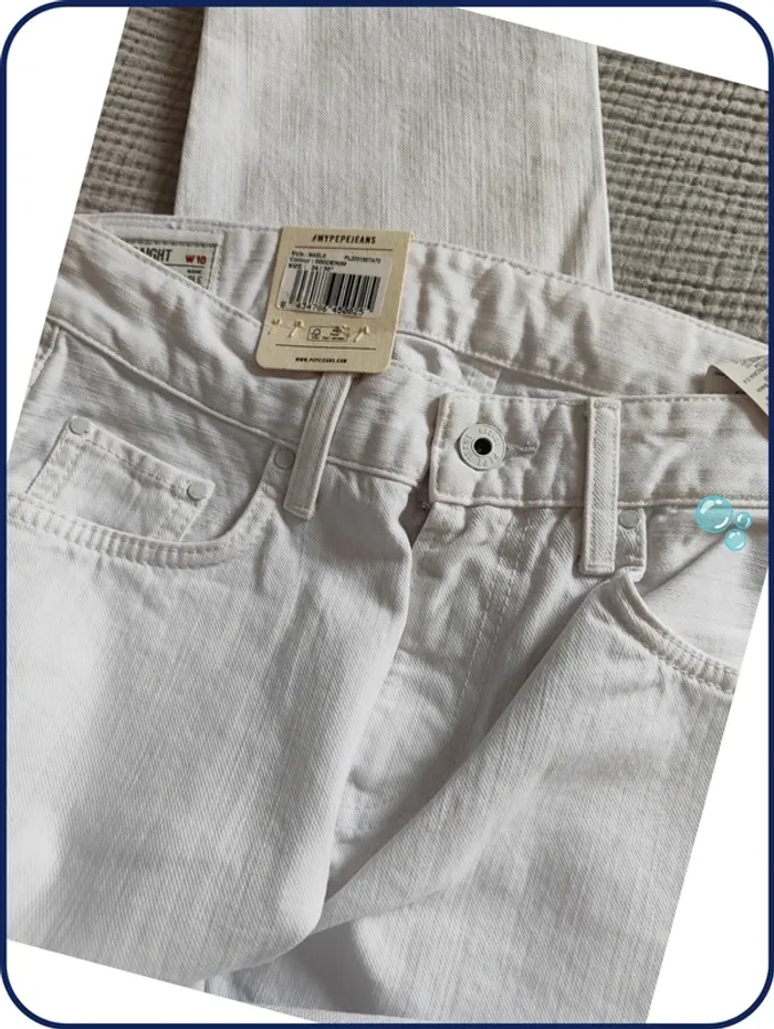 Jeans Pepe jeans femme / blanc - photo numéro 2