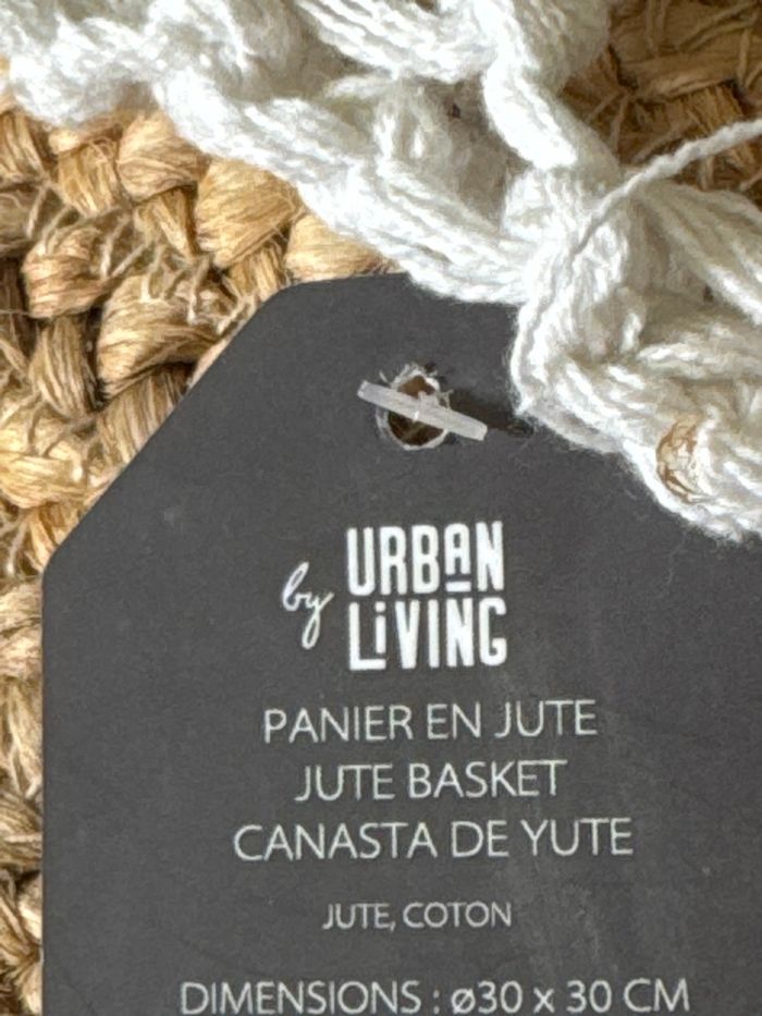 2x panier en jute - photo numéro 4
