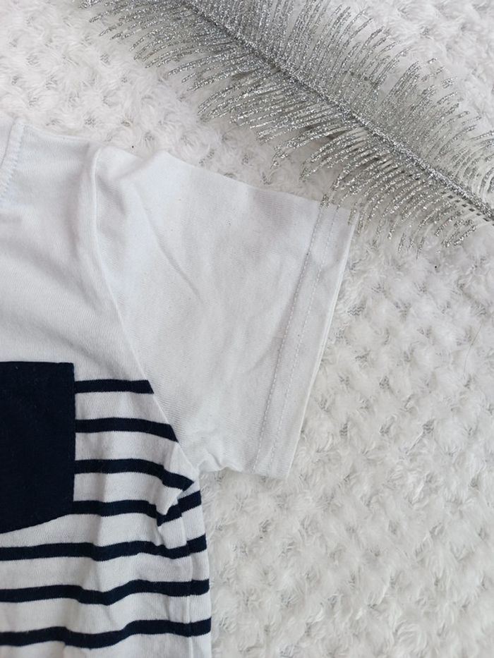 🔸 Tee-shirt Manches Courtes Rayé Crabe - 24 Mois🔸 - photo numéro 5