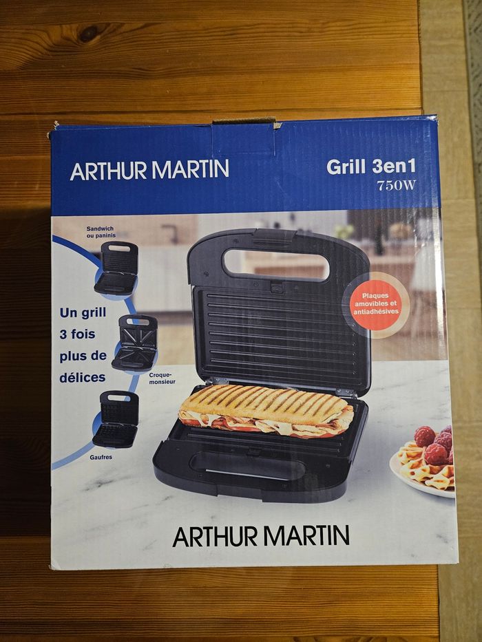 Grill 3 en 1 arthur martin neuf - photo numéro 3