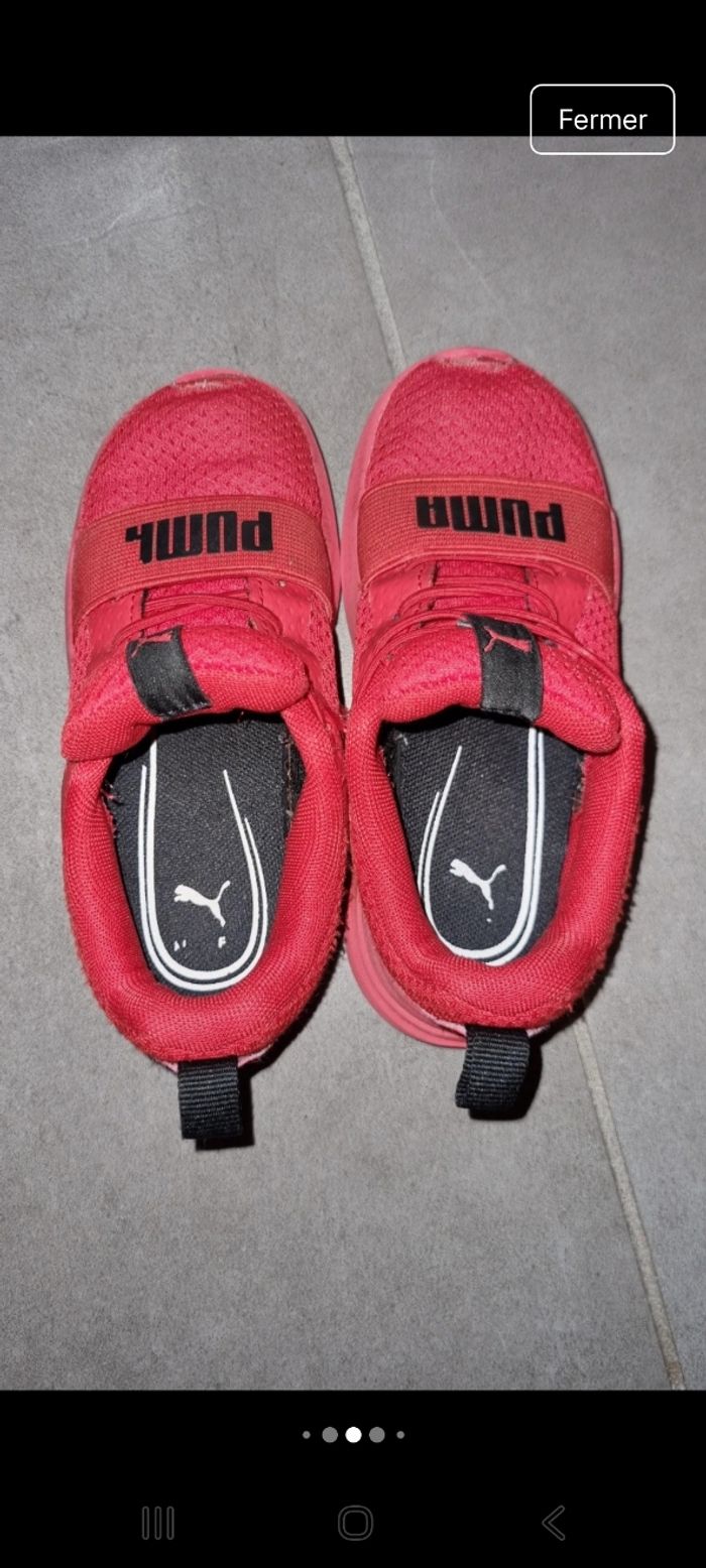 Basket puma taille 26 en bon état - photo numéro 4