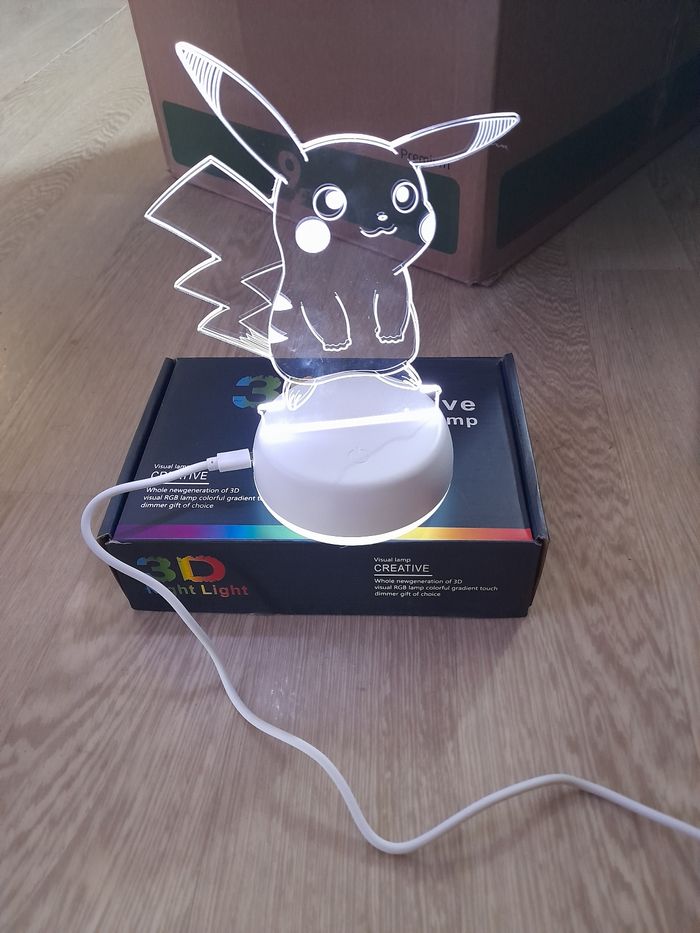 Lampe 3d pikachu - photo numéro 5