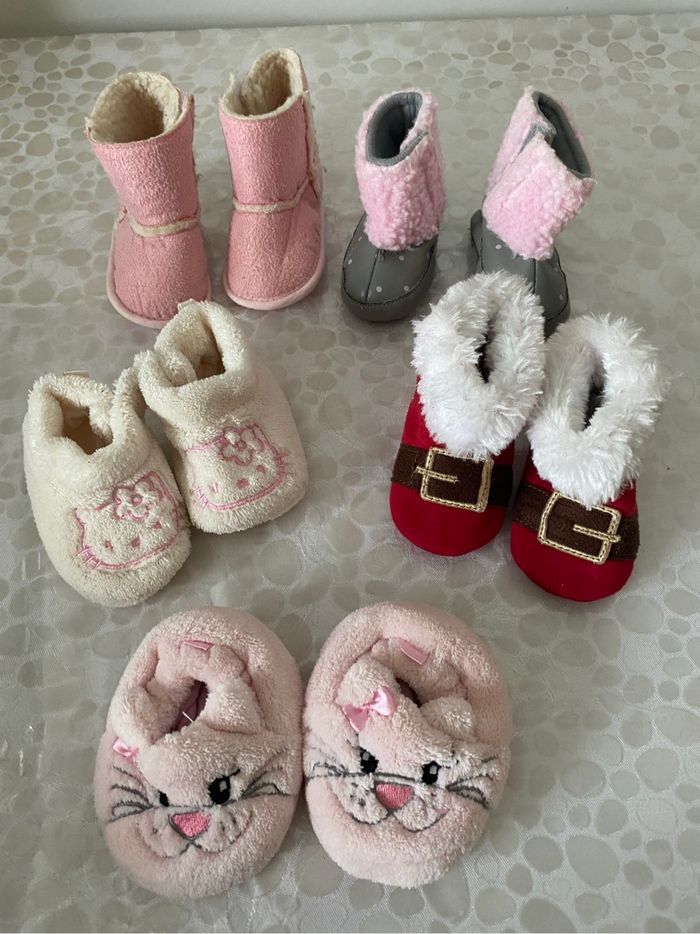 Lot de  5 chaussons 0/3 mois - photo numéro 2
