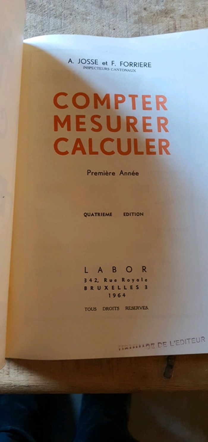Livre scolaire mathématique vintage (1964) - photo numéro 3