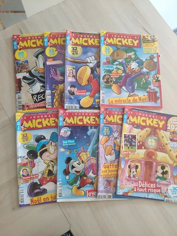 Lot de 9 journal de Mickey du 3620 au 3629