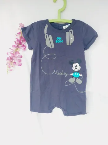 Combishort barboteuse Disney Mickey 18 mois