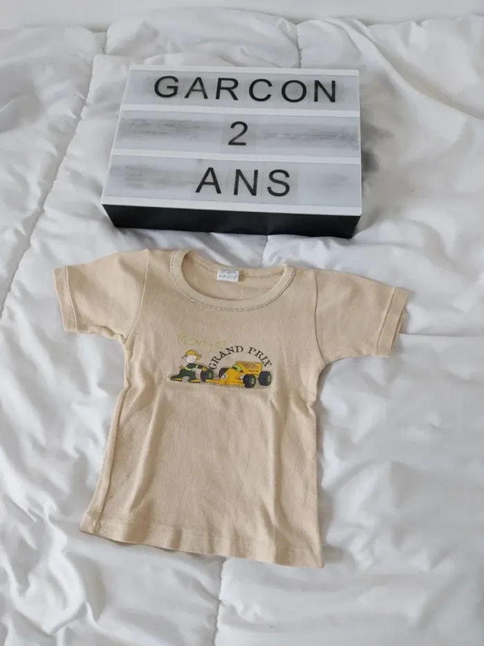 Tee-shirt manche courte garçon 2 ans Absorba