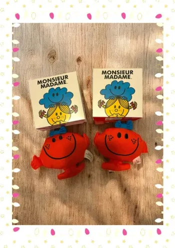 Lot de deux peluche madame bout en train