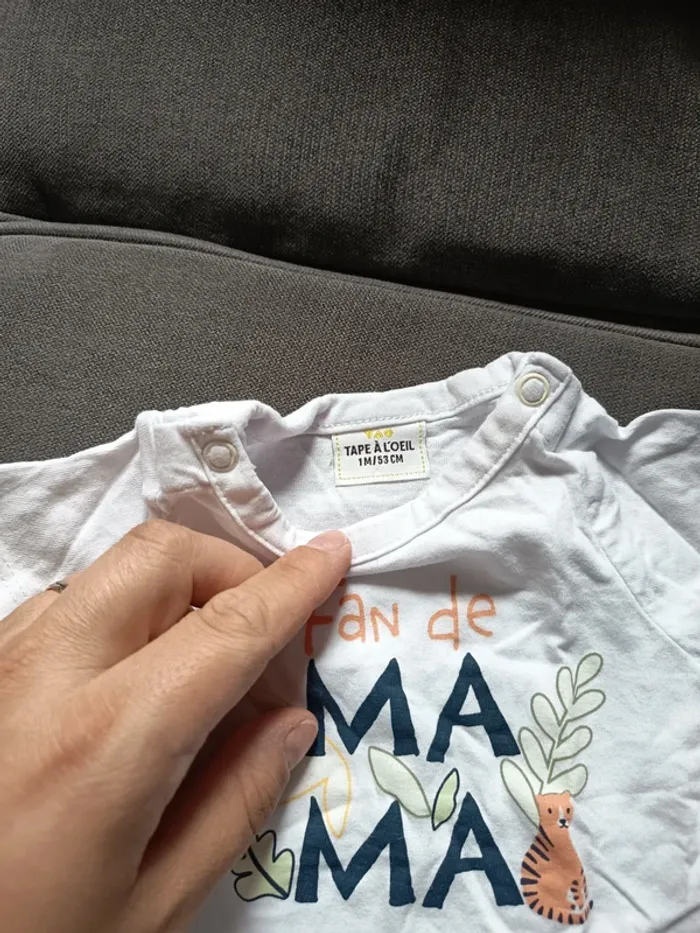 Tee shirt 1 mois - photo numéro 2