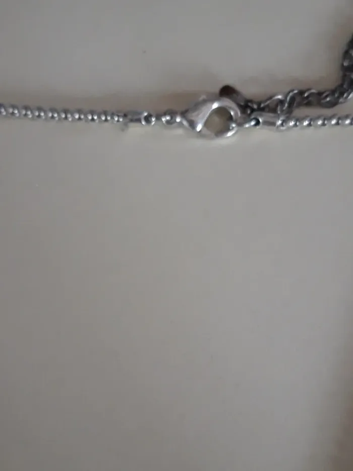 Très joli collier violet et argenté - photo numéro 4