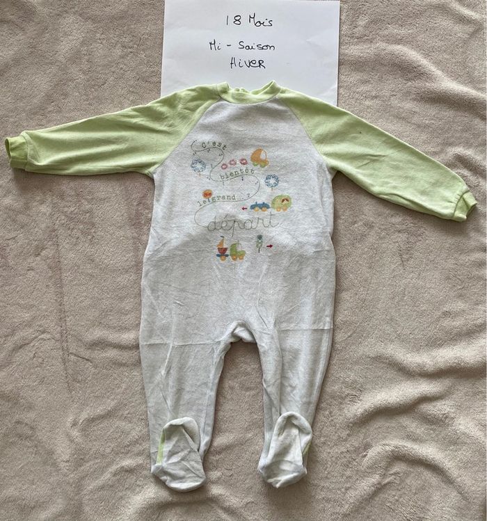 Lot 3 pyjamas chauds - Bout’chou et autre - 18 mois - TBE - photo numéro 10