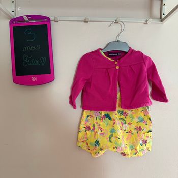 Ensemble d’été combinaison short et gilet en mailles - T3mois - Sergent Major 