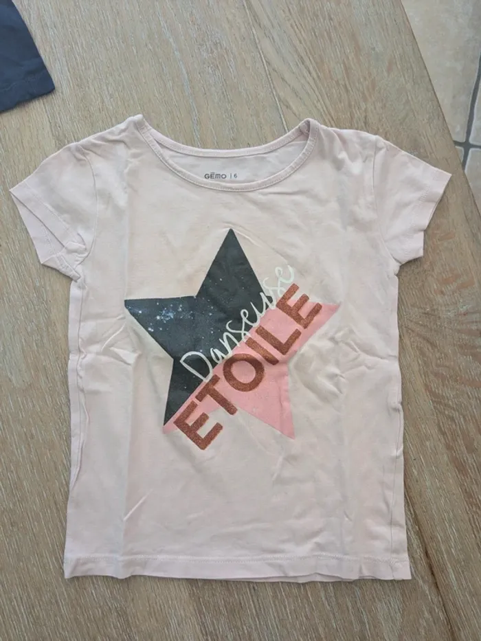 Lot tee shirt fille 6 ans - photo numéro 11