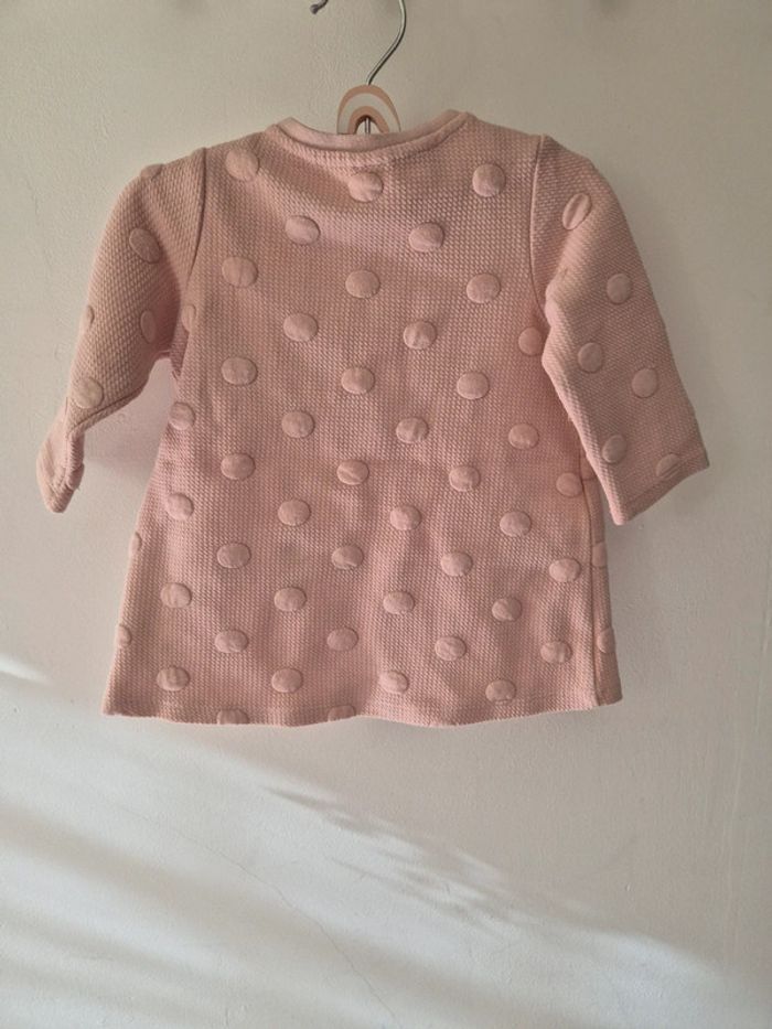 Robe en jersey Jacquard rose pâle H&M - 6 mois - photo numéro 5