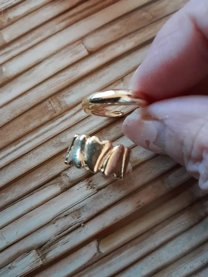 Lot de 2 Bagues, style Bohème, réglables, pour doigts fins - photo numéro 3