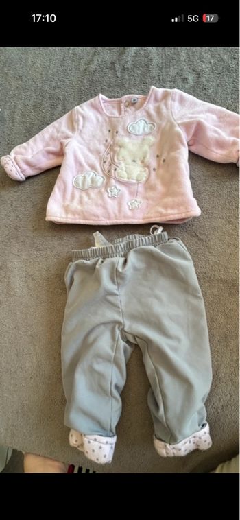 Ensemble rose pull + pantalon 