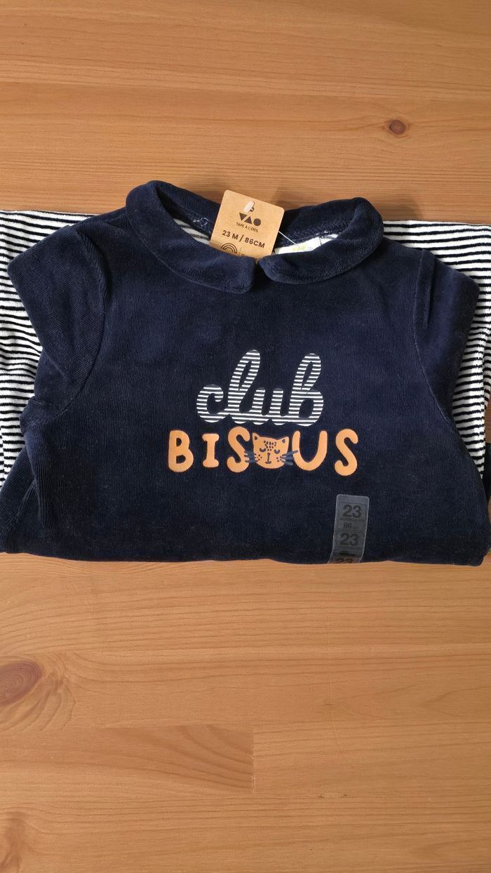 (Neuf non porté)🏷🥰💙 pyjama doux et chaud 23mois Garçon - photo numéro 2