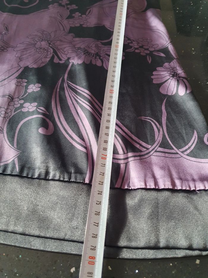 Robe satin T38 blanche porte - photo numéro 6