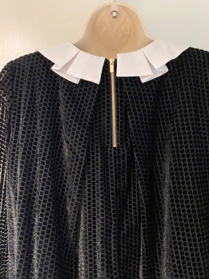 Claudie Pierlot, robe noire blanche plumetis chic - photo numéro 15