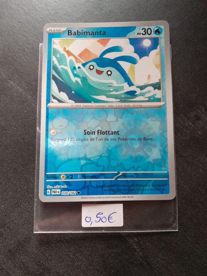 Carte Pokémon Babimanta reverse 039/197