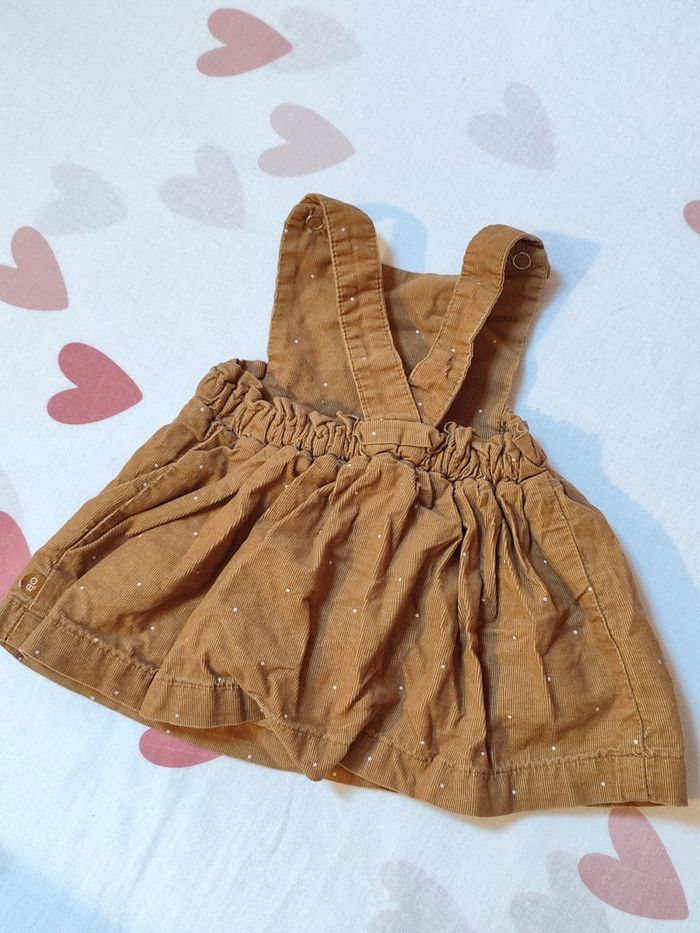 Robe salopette bébé fille - 1 mois - Très bon état - Obaïbi - photo numéro 3