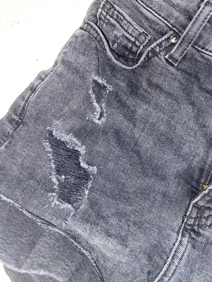 Shirt en jean noir - photo numéro 2