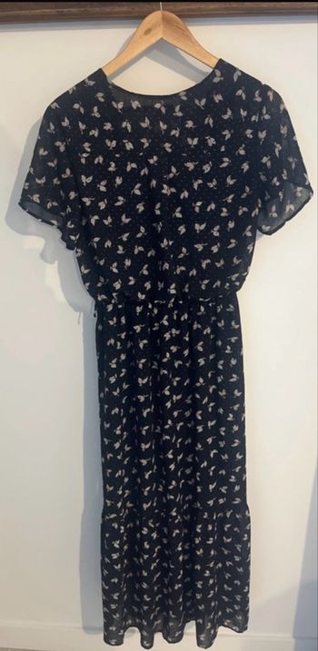 Robe longue manches courtes