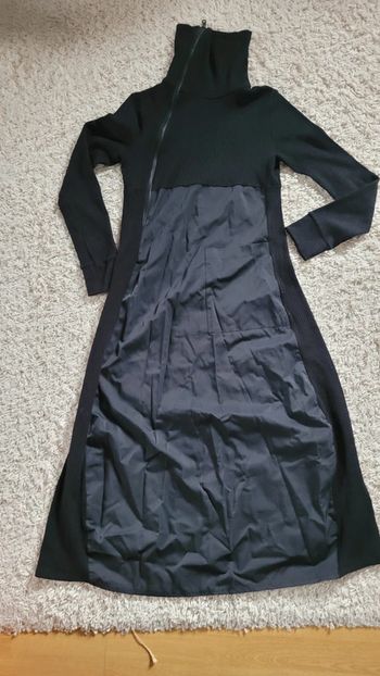 Robe longue bi matière