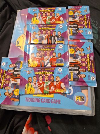 8 paquets de cartes adrenalyn 24 25 ligue 1