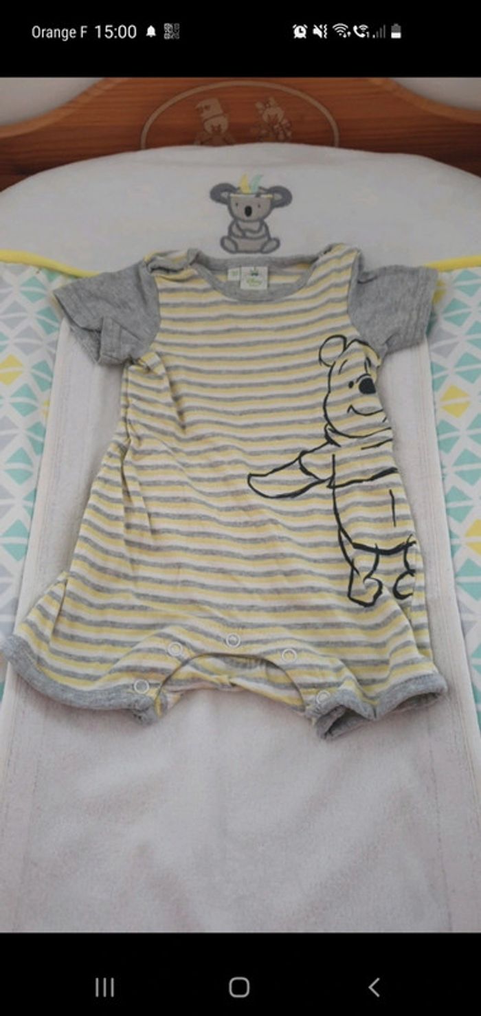Combishort Winnie l'ourson 3 mois