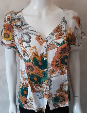 blouse Teddy Smith blanc taille M