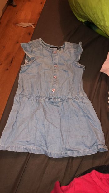 Robe jean bébé fille
