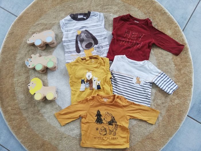 Lot t-shirts ML taille 3 mois