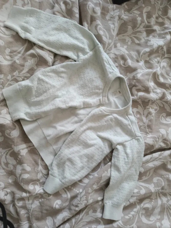 Gilet blanc cassé 92cm H&M - photo numéro 2