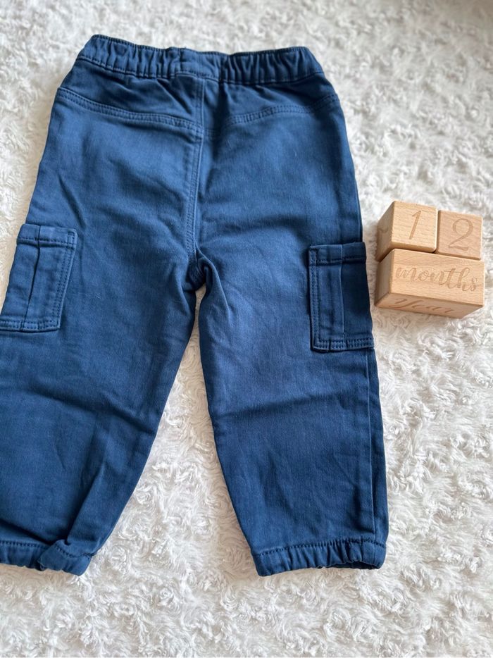 Pantalon bleu marine 12/18 mois - photo numéro 4