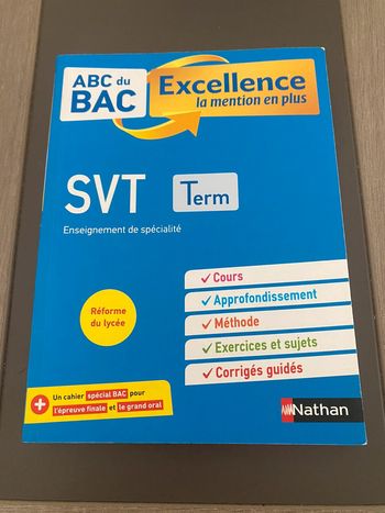 Livre ABC du bac excellence SVT terminale