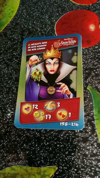 Carte brillante la méchante reine