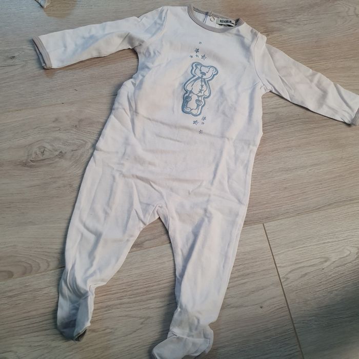 Pyjama blanc tape à l'œil 6 mois