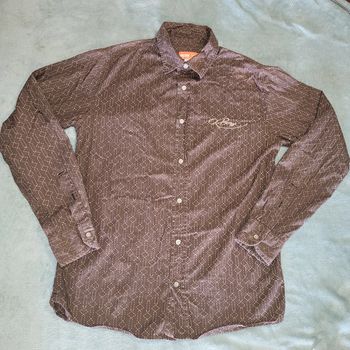 Chemise manche longue Vintage y2k Broderie 👔 Made in India - Oxbow - Taille M