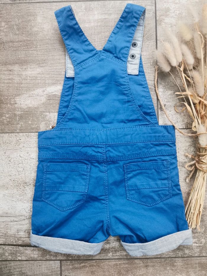 🌺Obaibi Très jolie salopette short 6 mois bebe garçon bleu blanc - photo numéro 9