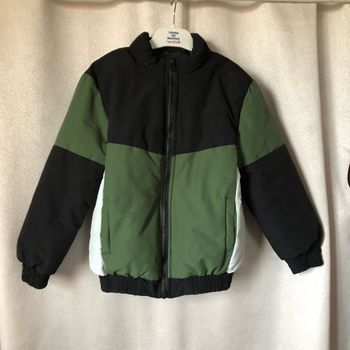 Blouson ouatiné tricolore 8 ans Kiabi