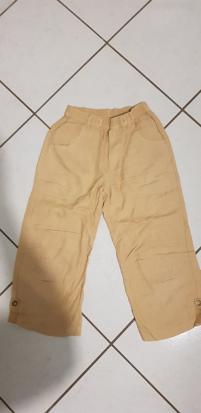 Pantacourt en lin 12 ans