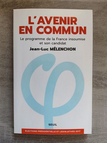 Livre l'avenir en commun Jean-Luc Mélenchon