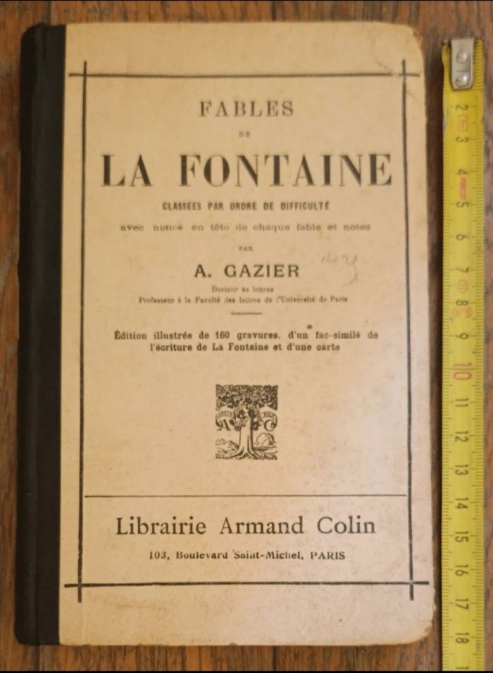 Livre ancien Les fables de la Fontaine 1938