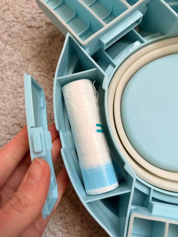 Pot bébé portable pliable – idéal pour l’apprentissage de la propreté – avec sacs - photo numéro 7