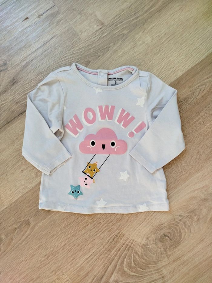 Tee shirt à manches longues fille