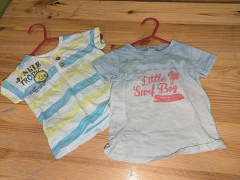 2 t-shirts 6 mois