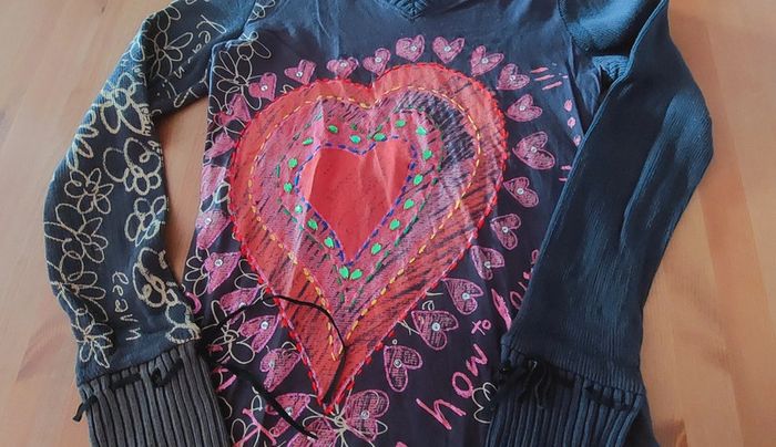 Top gris femme Taille S Desigual - photo numéro 3